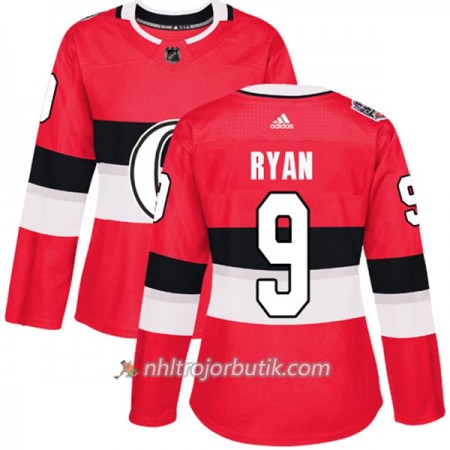 Dame Ishockey Ottawa Senators Tröja Bobby Ryan 9 Adidas 2017-2018 Röd Classic Authentic